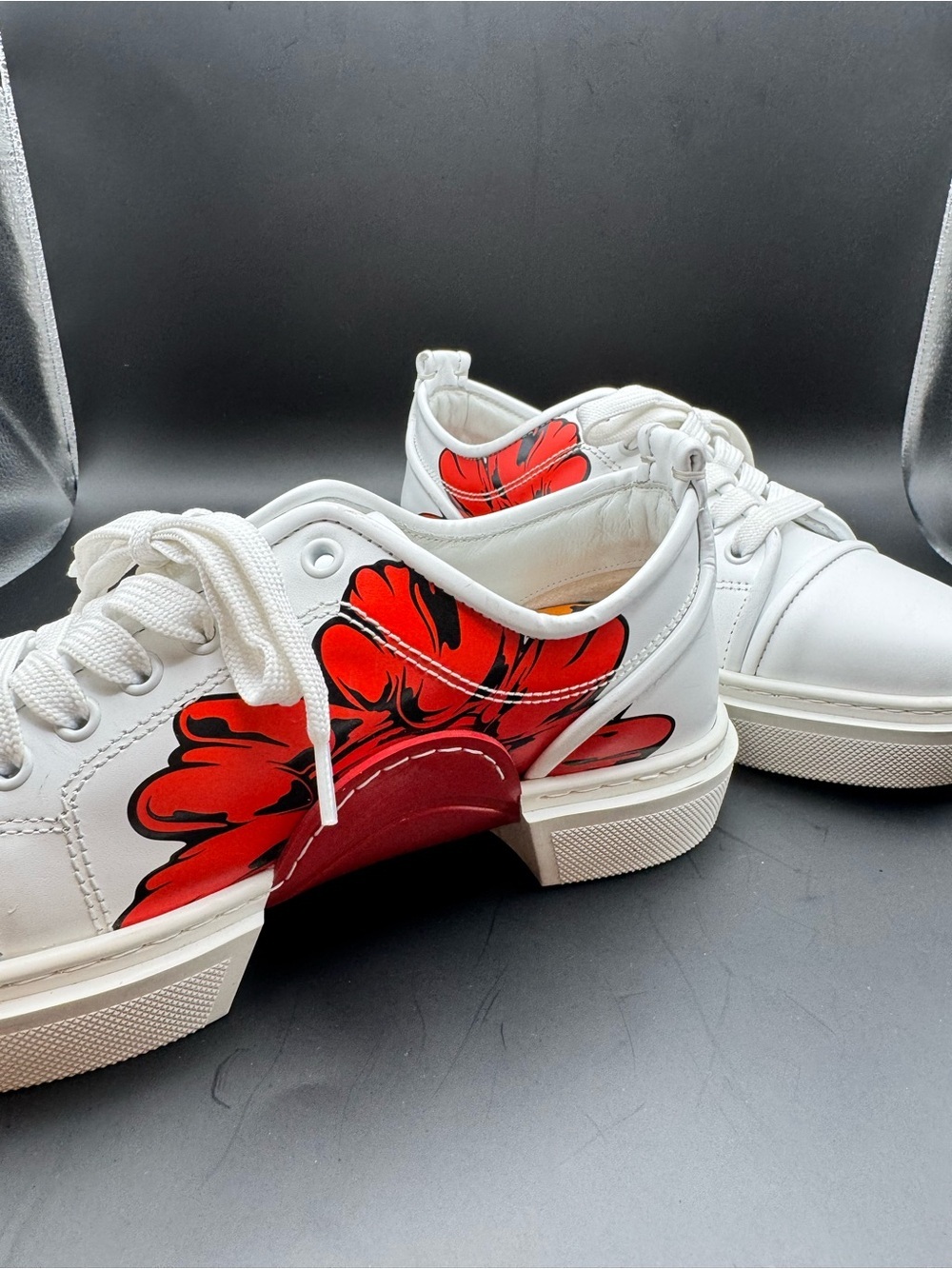 Christian Louboutin Adolon Donna Shun Sudo Button Flower Sneakers EU 39 - Picture 7 of 10